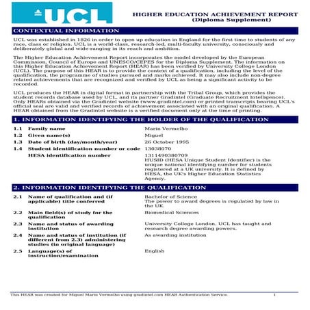 UCL HEAR (Transcript)