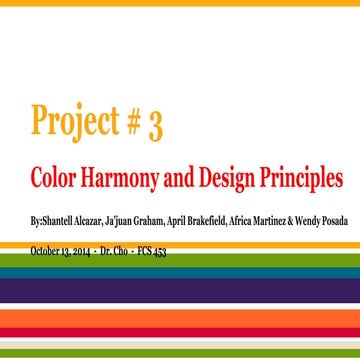 Color Harmony and Design Principles Project