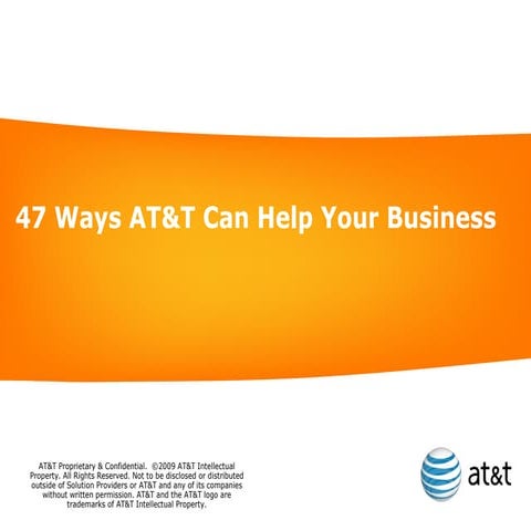 47 ways AT&T can help you grow your business