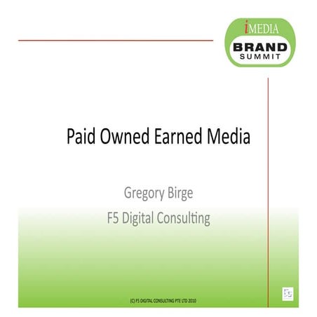 Paid Owned Earned Media