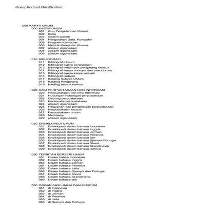 48029550 klasifikasi-buku-menurut-ddc | PDF