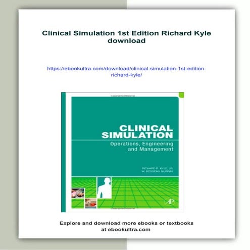Clinical Simulation 1st Edition Richard Kyle