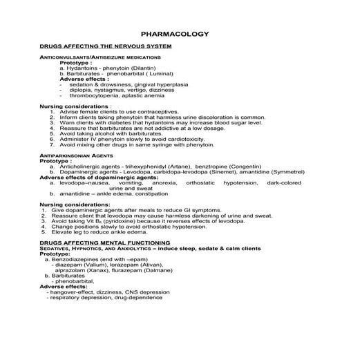 48078289 pharmacology-review-for-nurses