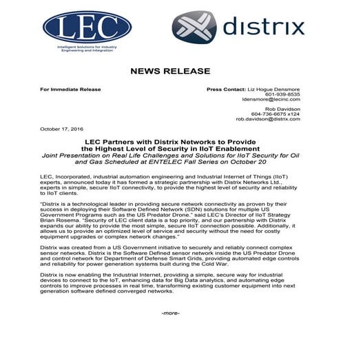Final----News-Release----LEC-and-Distrix-Partner-to-Enhance-IIoT-Security----...