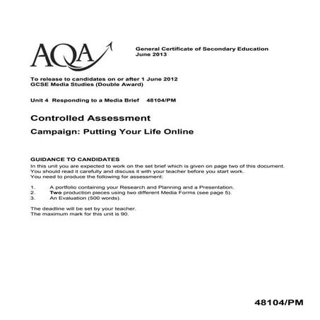 48104 responding to a media  brief 2013 