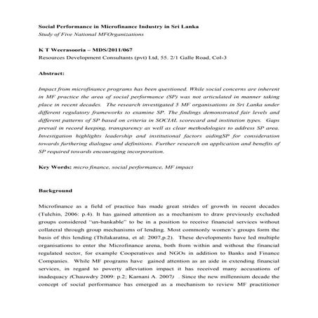 Soc Perf in MF_TW_MDS2011067_Session Paper_2013
