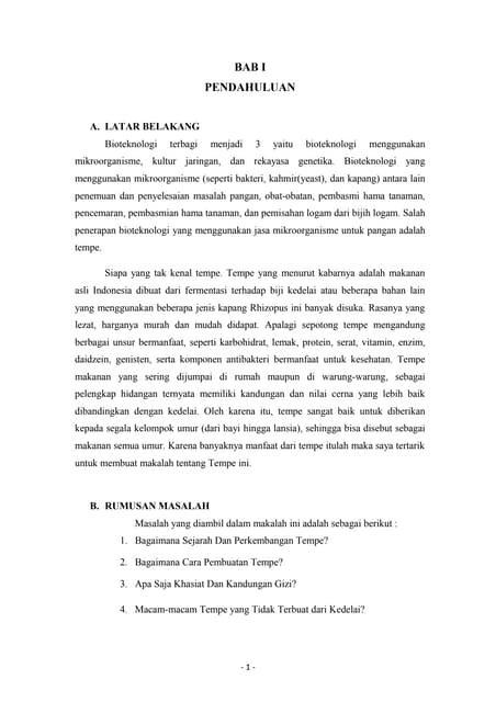 48148363 Makalah Biologi Tentang Tempe