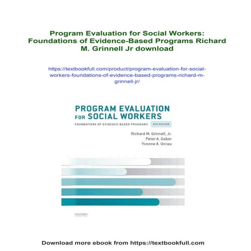 Program Evaluation for Social Workers: Foundations of Evidence-Based Programs...