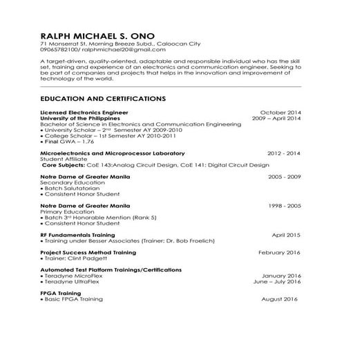RF Resume | PDF