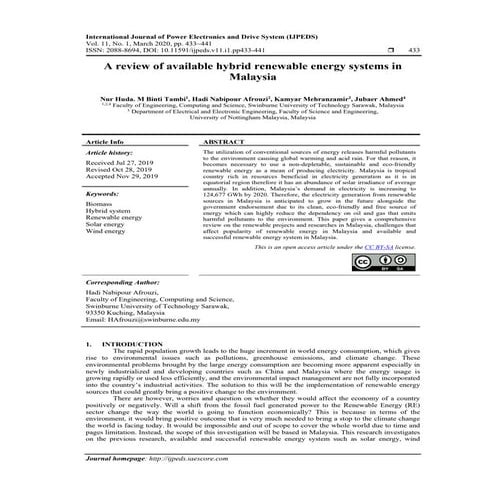 A Review Of Solar Energy | PDF