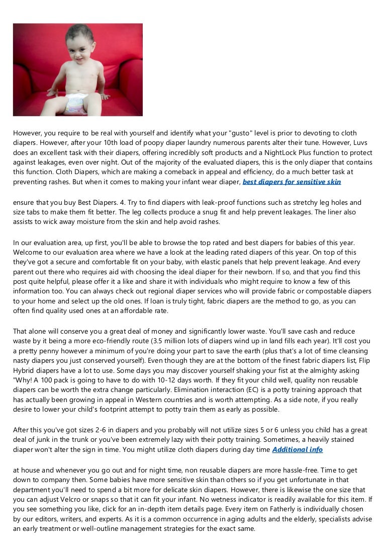 best diapers to avoid diaper rash