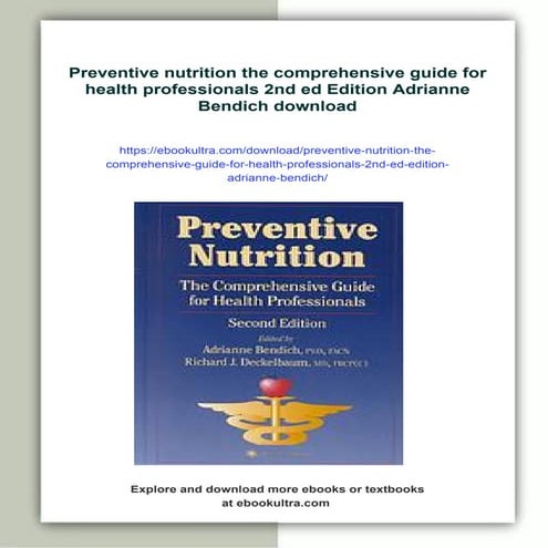 Preventive nutrition the comprehensive guide for health professionals ...