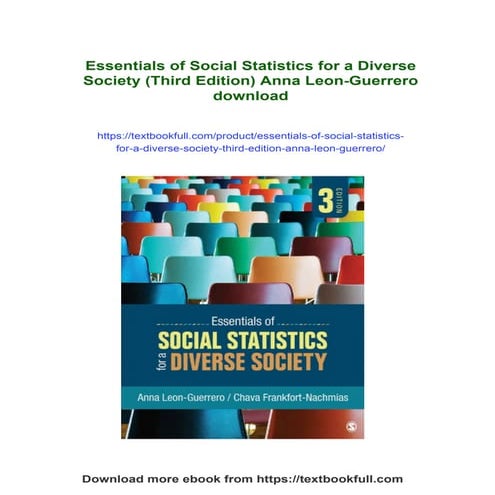 Essentials of Social Statistics for a Diverse Society (Third Edition) Anna Le...