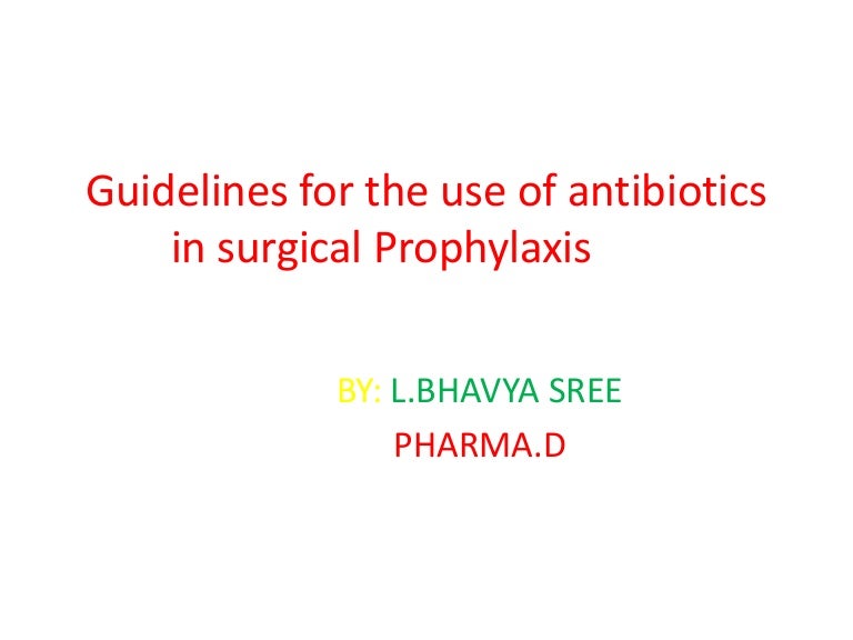 antibiotic surgical prophylaxis