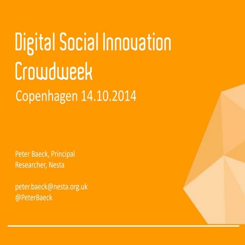 What Is Digital Social Innovation?