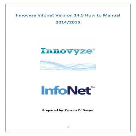 Innovyze Infonet Manual