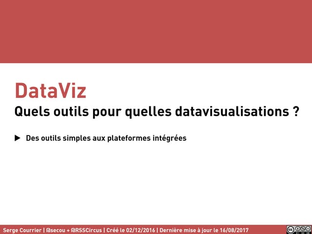 Dataviz  : quels outils pour quelle...