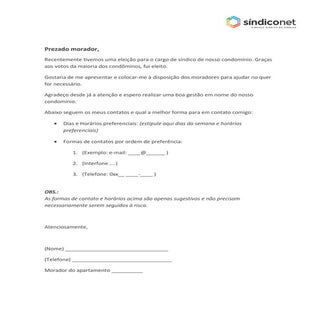 Modelo de carta de apresentação do ...