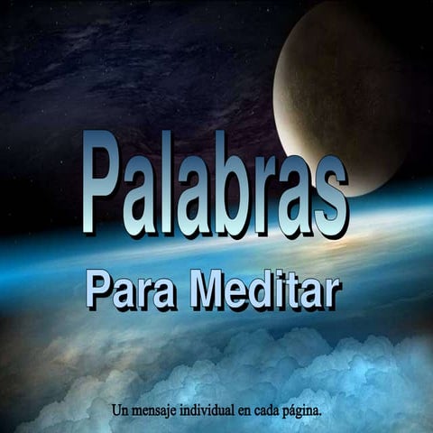 Palabras para meditar