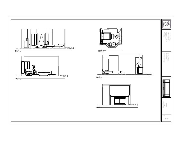 master bedroom elevations