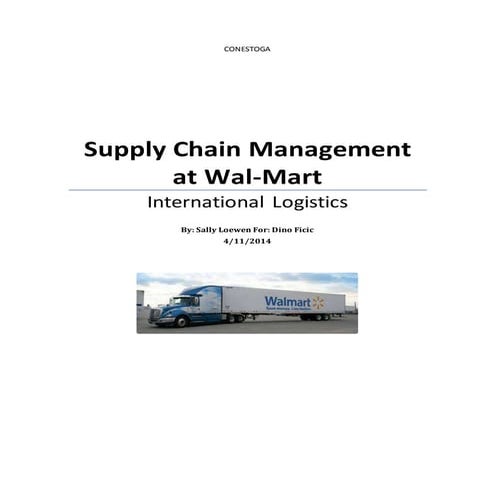 Supply Chain Management at Walmart