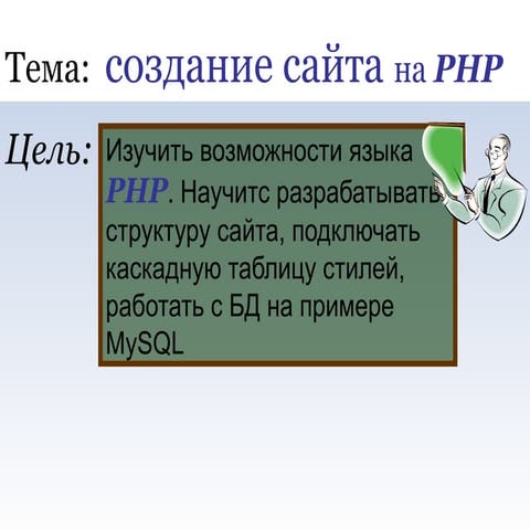 Создание сайта на PHP