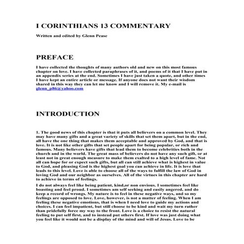 48648713 i-corinthians-13-commentary | PDF