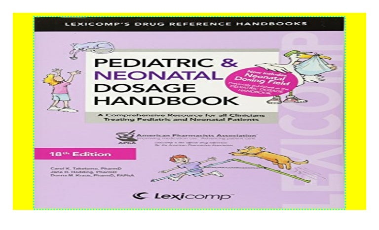 pediatric and neonatal dosage handbook