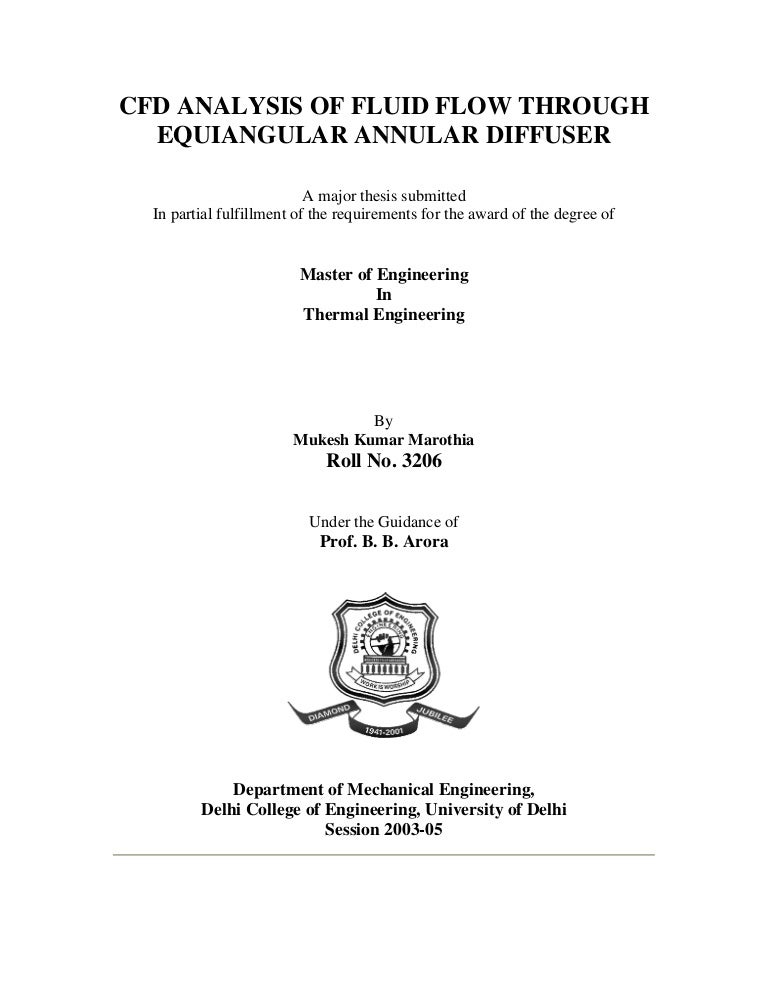 Phd thesis cfd