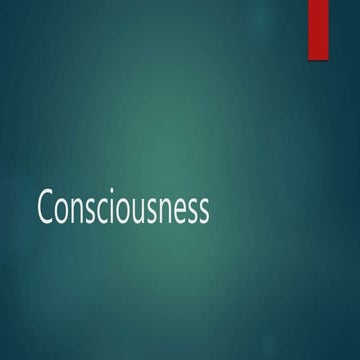 Conciousness