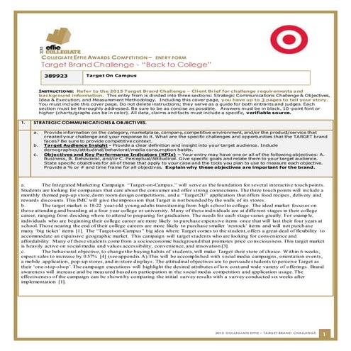 MKT 471 Case Competition