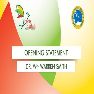 48th Annual Meeting Opening Statement