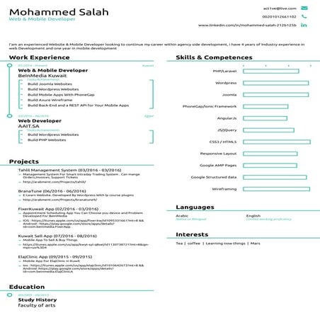 Mohammed's Résumé