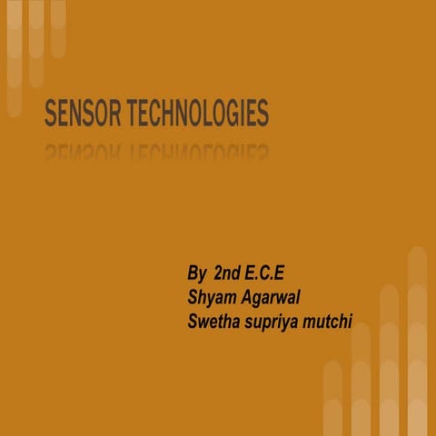Sensor technology | PPTX