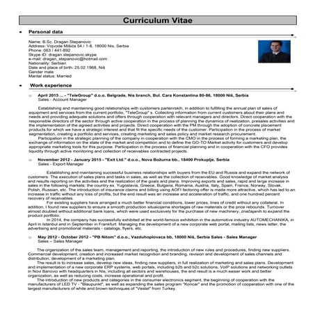 CV DRAGAN STEPANOVIC 2015 ENG