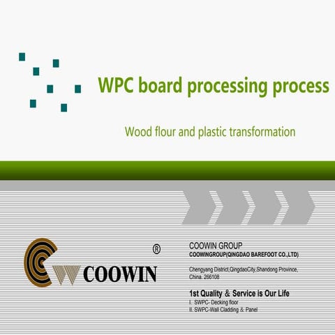 wpc products  produce process