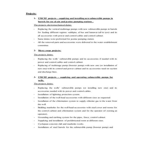 EXECUTED PROJECTS AT DESCON ENGINEERING | PDF