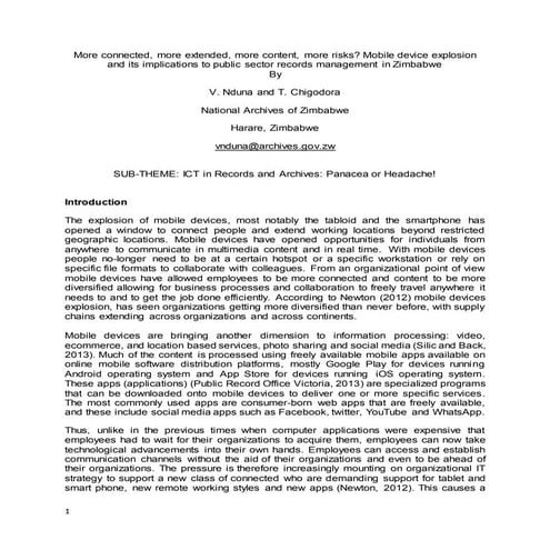 More connected, more extended, more content, more risks Mobile device explosi...