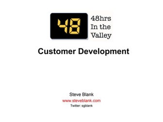 48 hours customer development