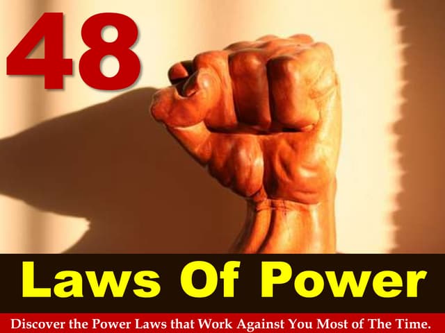 48 laws of power by Robert Green