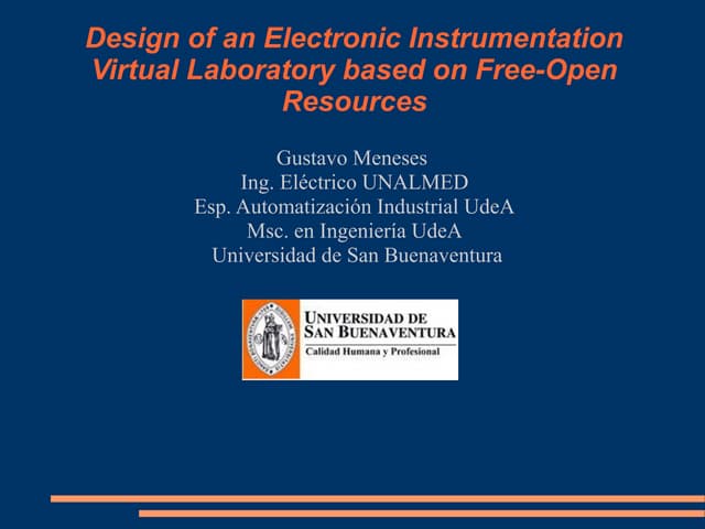 Electronic Instrumentation Virtual Laboratory | PPT