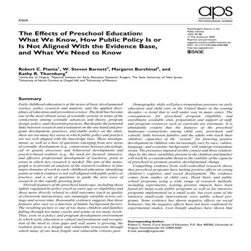 Challenging behaviors and the role of preschool education | PDF