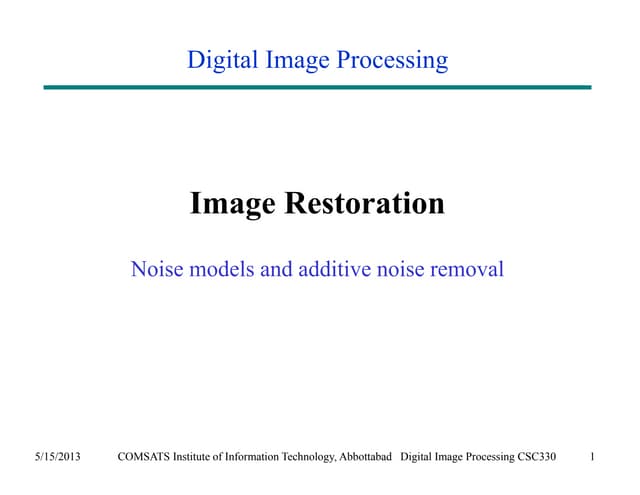 Noise Models
