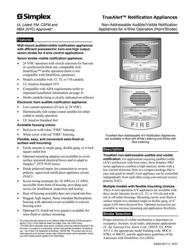 4903-0011 - Conventional Strobe with Horn - 4 wire.pdf