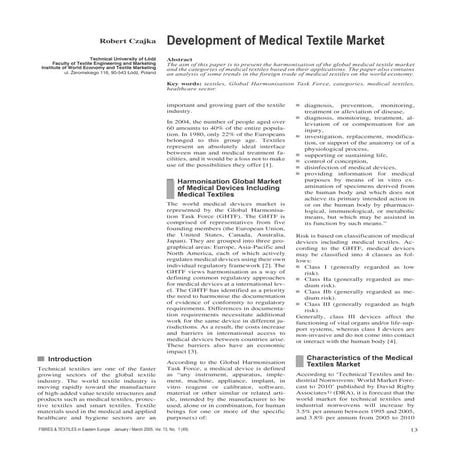 Global Harmonization Task Force (GHTF) and International Medical Device ...