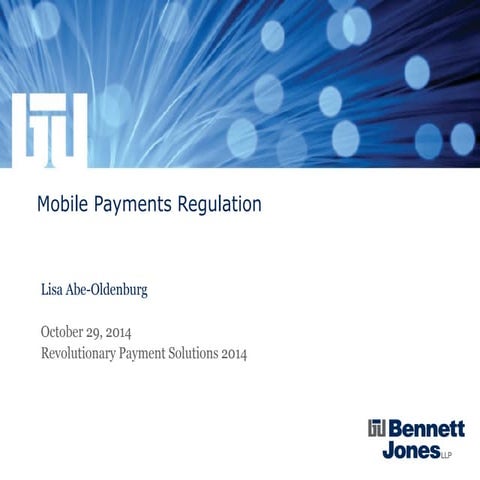 LEXPERT Payments Oct 29 2014 - Mobile Payments Regulation