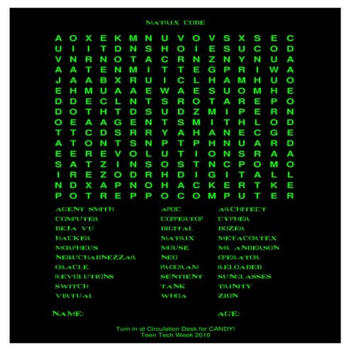 Matrix Code GREEN | PDF