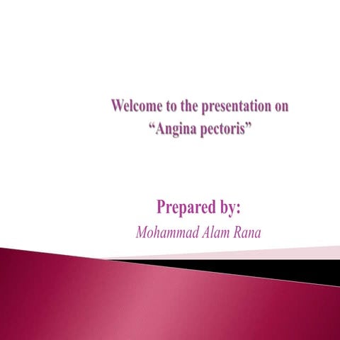 presentation on angina pectoris 
