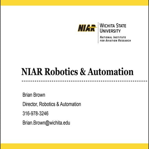 Robotics Overview