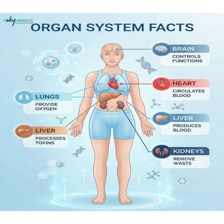 Organ System Facts 🧠 ️ Understanding How Your Body Works | PDF
